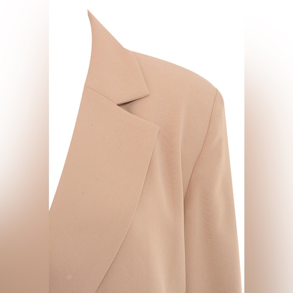 Mistress Rocks 'BUSINESS AS USUAL' Camel Oversized Blazer - Picture 4 of 14